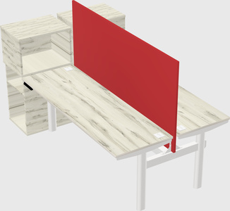 Shared electric desk + cabinet