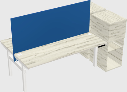 Shared electric desk + cabinet