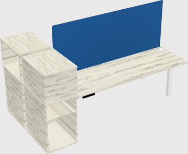Shared electric desk + cabinet