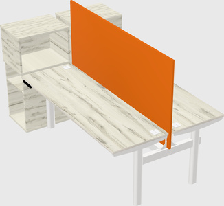 Shared electric desk + cabinet