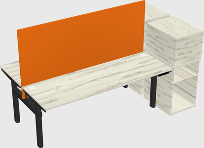 Shared electric desk + cabinet