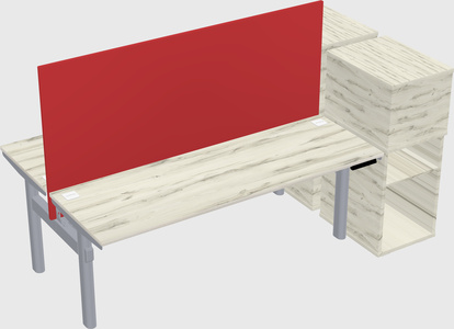 Shared electric desk + cabinet