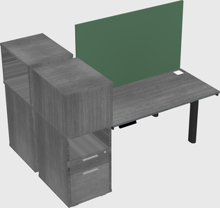 Shared electric desk + cabinet