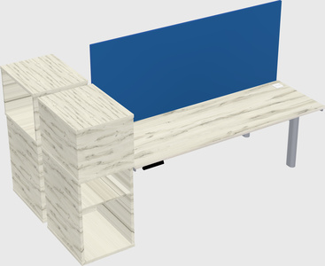 Shared electric desk + cabinet