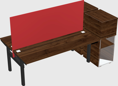 Shared electric desk + cabinet