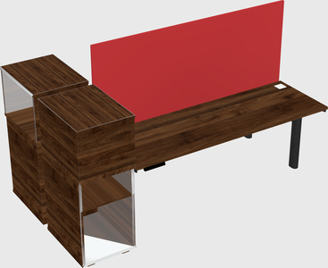 Shared electric desk + cabinet