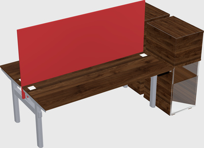 Shared electric desk + cabinet