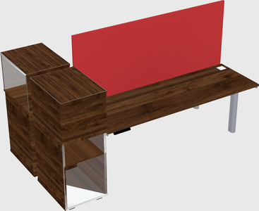 Shared electric desk + cabinet