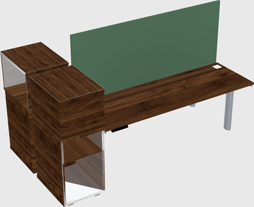 Shared electric desk + cabinet