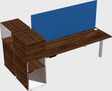 Shared electric desk + cabinet