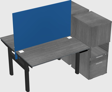 Shared electric desk + cabinet
