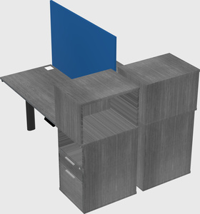 Shared electric desk + cabinet