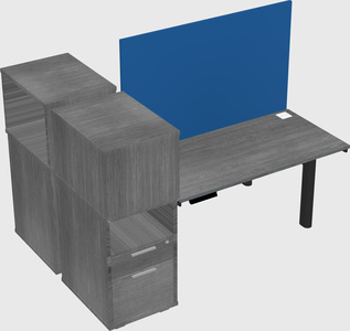 Shared electric desk + cabinet