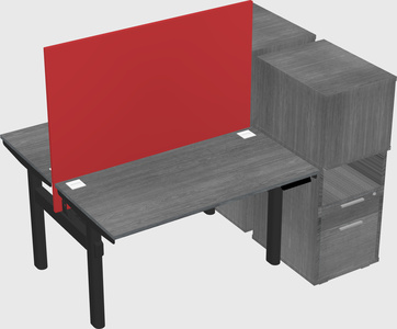 Shared electric desk + cabinet