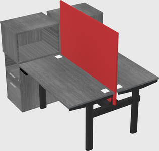 Shared electric desk + cabinet