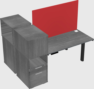 Shared electric desk + cabinet