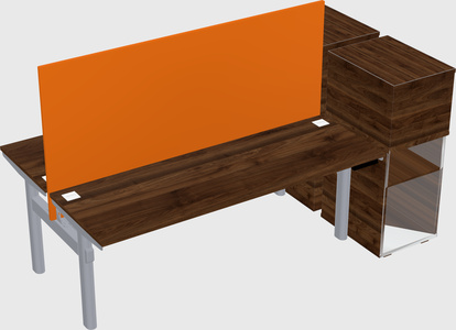 Shared electric desk + cabinet