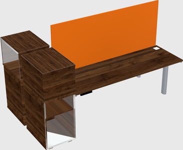 Shared electric desk + cabinet