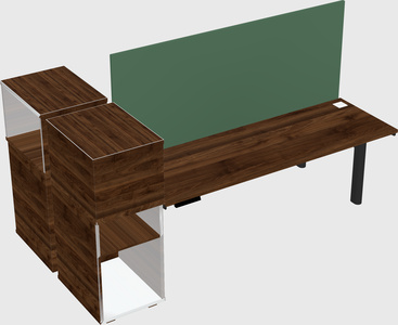 Shared electric desk + cabinet