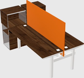 Shared electric desk + cabinet