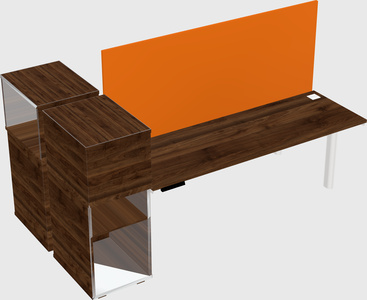 Shared electric desk + cabinet