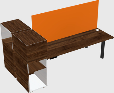 Shared electric desk + cabinet