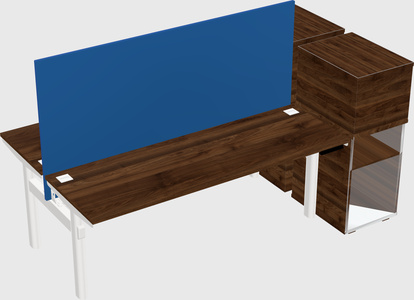 Shared electric desk + cabinet