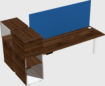 Shared electric desk + cabinet