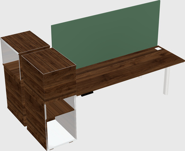 Shared electric desk + cabinet
