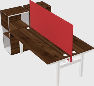Shared electric desk + cabinet