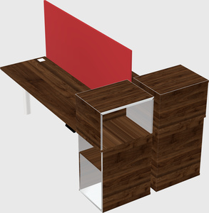 Shared electric desk + cabinet