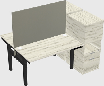 Shared electric desk + cabinet