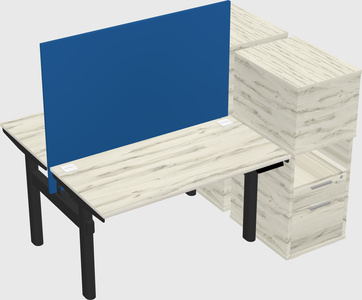 Shared electric desk + cabinet
