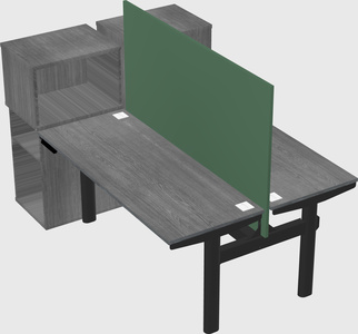 Shared electric desk + cabinet