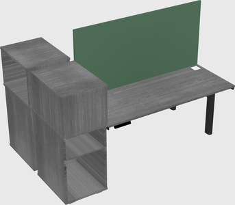 Shared electric desk + cabinet