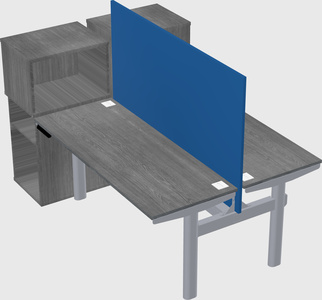 Shared electric desk + cabinet