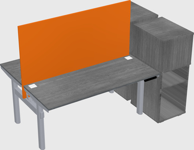 Shared electric desk + cabinet