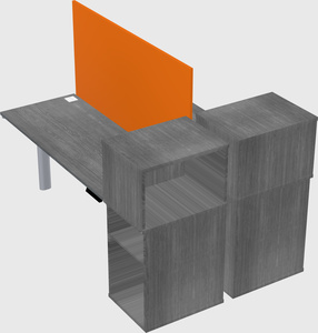 Shared electric desk + cabinet