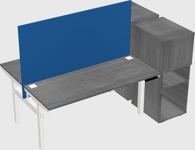 Shared electric desk + cabinet