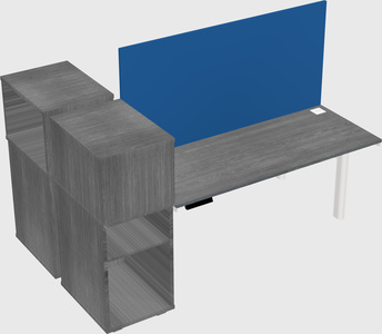 Shared electric desk + cabinet