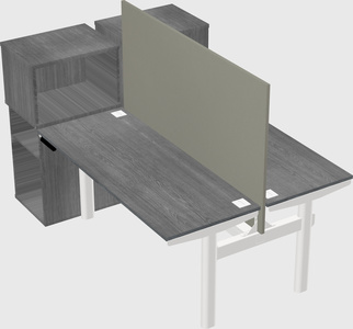 Shared electric desk + cabinet