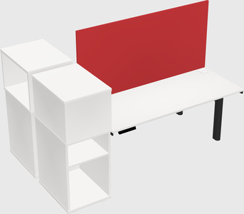 Shared electric desk + cabinet