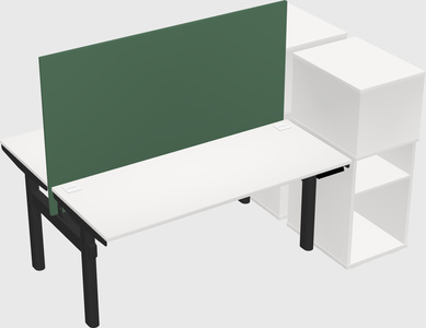 Shared electric desk + cabinet