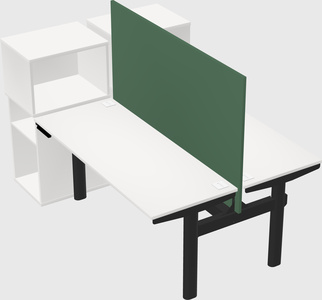 Shared electric desk + cabinet
