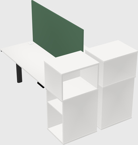 Shared electric desk + cabinet