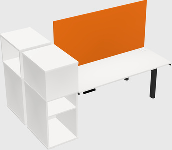Shared electric desk + cabinet