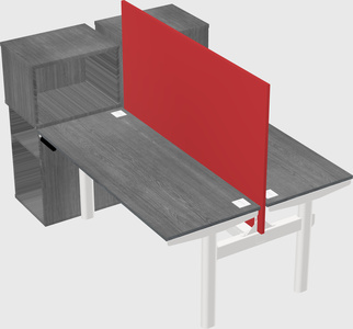 Shared electric desk + cabinet