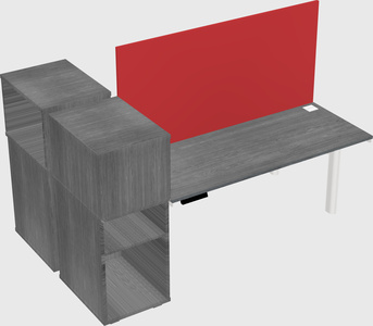 Shared electric desk + cabinet