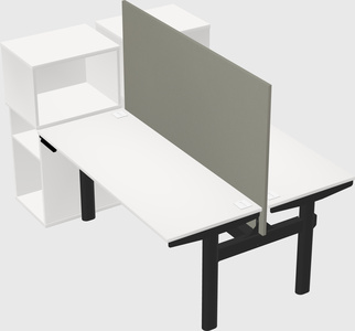 Shared electric desk + cabinet