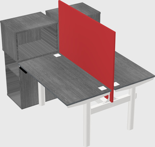 Shared electric desk + cabinet